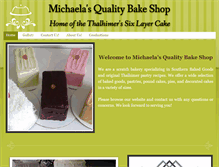 Tablet Screenshot of michaelasbakery.com